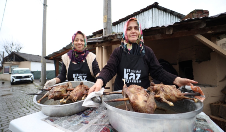 Eseler Köyü'nde Kaz Bayramı öncesi imece bereketi (18)