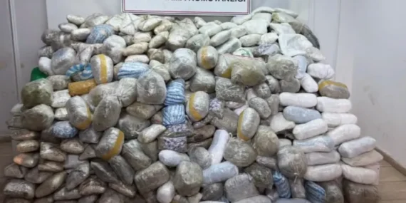 348 kilo uyuşturucu ele geçirildi