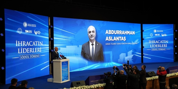 GTO, TİCARET BAKANI PROF. DR. ÖMER BOLAT’IN KATILIMIYLA İHRACATIN LİDERLERİNİ ÖDÜLLENDİRDİ