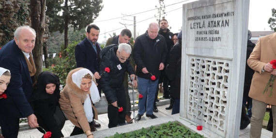 Efsane başkan Leyla Atakan vefatının 55. Yılında mezarı başında anıldı
