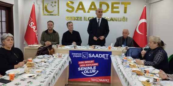 Gebze’de Bir İlk: Saadet Partisi Tüm Emekli Derneklerini İftarda Topladı