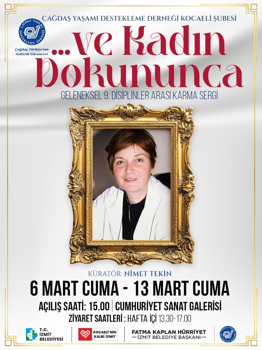 İzmit Belediyesinden “Ve Kadın Dokununca” sergisi