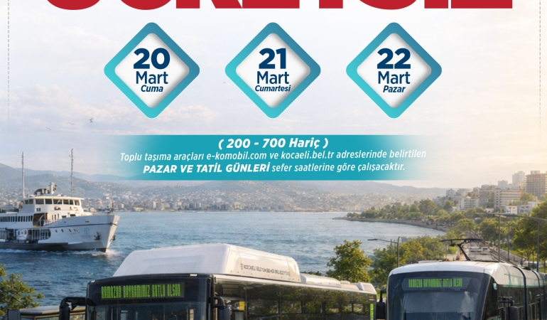 Ramazan Bayramı'nda toplu ulaşım ücretsiz (5)