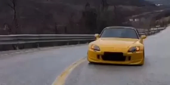 Bursa İnegöl’de drift yapan sürücü sosyal medya paylaşımıyla yakalandı!