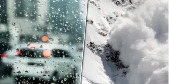 Meteoroloji’den kuvvetli yağış ve çığ uyarısı
