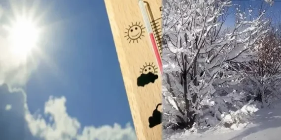 Türkiye’de iki mevsim bir arada! Batı’da güneş, Doğu’da kar
