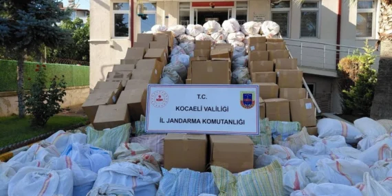 Gebze’de piyasa değeri 5 milyon TL olan kıyılmış tütün ele geçirildi