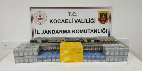 Dilovası’nda durdurulan araçta 1.530 paket kaçak sigara ele geçirildi