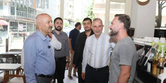 5 başkan bir arada esnafla buluştu